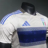 24/25 Italy White Versace Co branded Edition  Player Version Soccer Jersey