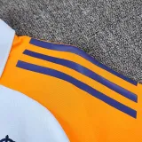 25/26  RMA  White Blue (Yellow Sleeves) Polo Collar Pants Set