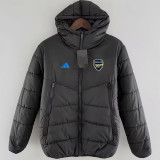 24/25 ARS Black Hooded Cotton Coat连帽棉衣