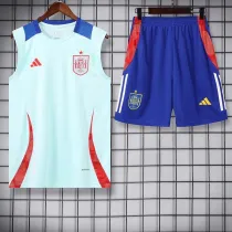24/25 Spain Light Blue Tank top and shorts suit