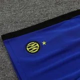 24/25 INT White # blue stripes Training Short Suit