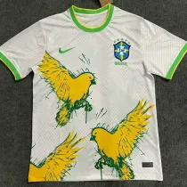 22/23 Brazil White Bird Special Edition Fans Soccer Jersey