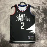 22/23 Clippers LEONARO #2 Black Top Quality Hot Pressing NBA Jersey (Trapeze Edition)