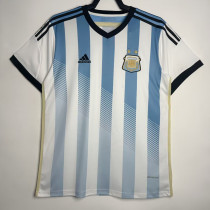 2014 Argentina Home Retro Soccer Jersey