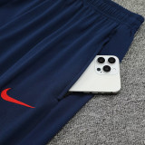 24/25 PSG Sapphire Blue Inkjet  Kids Half Pull Tracksuit  (童装、半拉链)