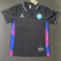 21/23 PSG Black Classic Polo Short Sleeve (粉红边)