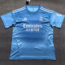 25/26 RMA Goalkeeper Sky Blue  Fans Soccer Jersey