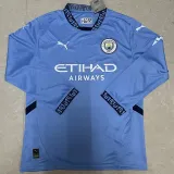24/25 Man City Home Long Sleeve Soccer Jersey (长袖)