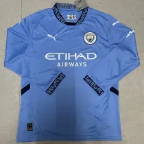 24/25 Man City Home Long Sleeve Soccer Jersey (长袖)