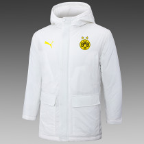 24/25 Dortmund White Hooded Cotton Coat G251
