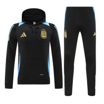 25/26 Argentina Black Hooded  Tracksuit