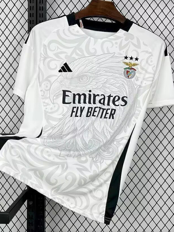 25/26 Benfica White Special Edition Fans Soccer Jersey