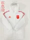 22/23 Spain White Hooded Cotton Coat Red Edge (红色边) 棉衣