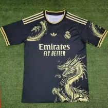 24/25 RMA Black Golden Dragon Special Edition  Fans Soccer Jersey