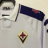 1998 Fiorentina Away White Retro Soccer Jersey