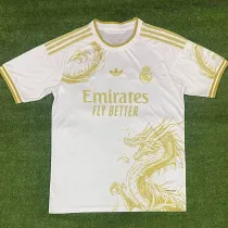 24/25 RMA White  Golden Dragon Special Edition  Fans Soccer Jersey