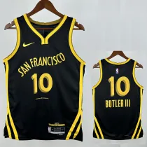 23/24 WARRIORS BUTLER III # 10 Black City Editionn Top Quality Hot Pressing NBA Jersey