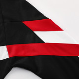 24/25 Man Utd Black Retro Edition Hooded  Tracksuit(袖红白相间）