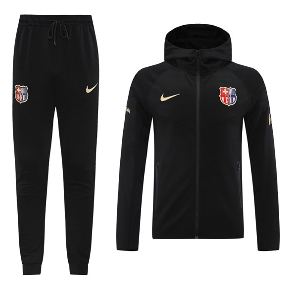 24/25 BAR Black  Hooded Jacket Tracksuit#01