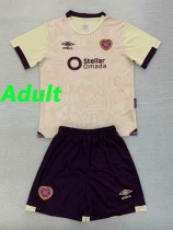 24/25 Heart of Midlothian Away Fans Soccer Jersey(成人套装）