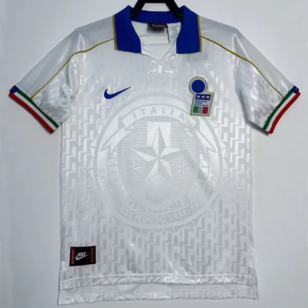 1995 Italy Away Blue Retro Soccer Jersey