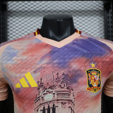 2024 Spain Pink City Edition  Player Version Soccer Jersey