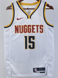 22/23 Nuggets JOKIC #15 White Top Quality Hot Pressing NBA Jersey