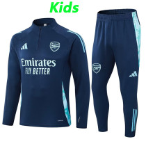 24/25  ARS Dark Blue  Half Pull Kids Tracksuit  (儿童、半拉链)