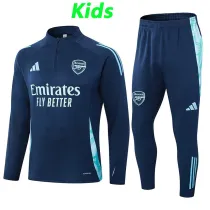 24/25  ARS Dark Blue  Half Pull Kids Tracksuit  (儿童、半拉链)