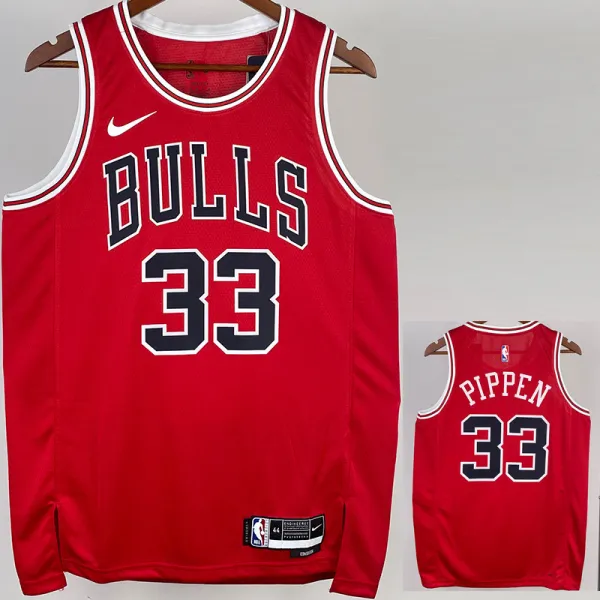 22/23 BULLS PIPPEN #33 Red Top Quality Hot Pressing NBA Jersey