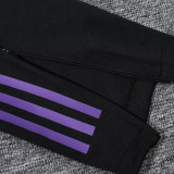 24/25  Germany Black Jacket Tracksuit(紫边）