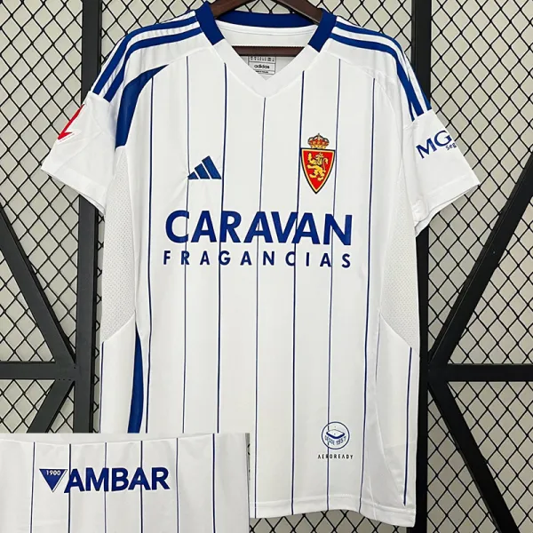 24/25 Zaragoza  Home Fans Soccer Jersey