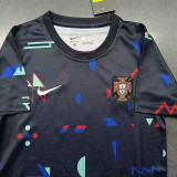 24/25 Portugal Black Kids Soccer Jersey