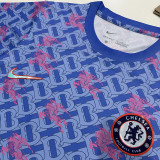 24 /25 CHE Flower Blue Joint Edition Fans Soccer Jersey