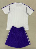25/26 RMA Retro Edition White  Kids Soccer Jersey