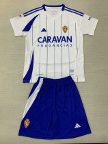 24/25 Zaragoza  Home Kids Jerseys