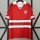 1988 Denmark Home Red  Retro  Soccer Jersey