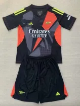 24/25 ARS Black Goalkeeper Kids Soccer Jersey