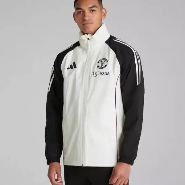 2025  Man Utd White Windbreaker