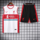 24/25 LIV White & Red Tank top and shorts suit