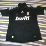 2009/2010 RMA Away Black Retro Soccer Jersey