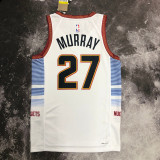 22/23 Nuggets MURRAY #27 White City Edition Top Quality Hot Pressing NBA Jersey