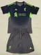 25/26  LIV Grey Black Goalkeeper Kids  Soccer Jersey