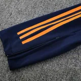 25/26  RMA  White Blue (Yellow Sleeves) Polo Collar Pants Set