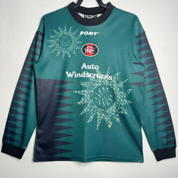 1996/1997 Birmingham Green Goalkeeper Long Sleeve  Retro Soccer Jersey(长袖）