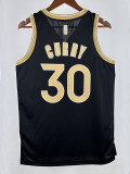23/24 WARRIORS STEPHEN CRRY #30 Black Honor Edition Top Quality Hot Pressing NBA Jersey (V领、荣耀版黑）