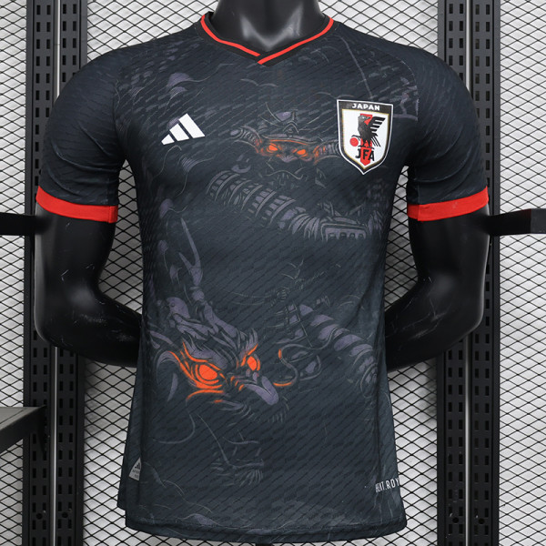 24/25 Japan Black Dragone  Player Version Soccer Jersey(红袖口、背下“龙”字）