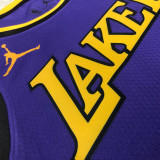 22/23 LAKERS JAMES #6 Purple Top Quality Hot Pressing NBA Jersey (Trapeze Edition)
