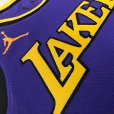 22/23 LAKERS JAMES #6 Purple Top Quality Hot Pressing NBA Jersey (Trapeze Edition)