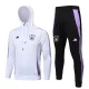 24/25 Germany White Hooded  Half Pull Tracksuit(Add Fluff)  (半拉链、加绒F595)